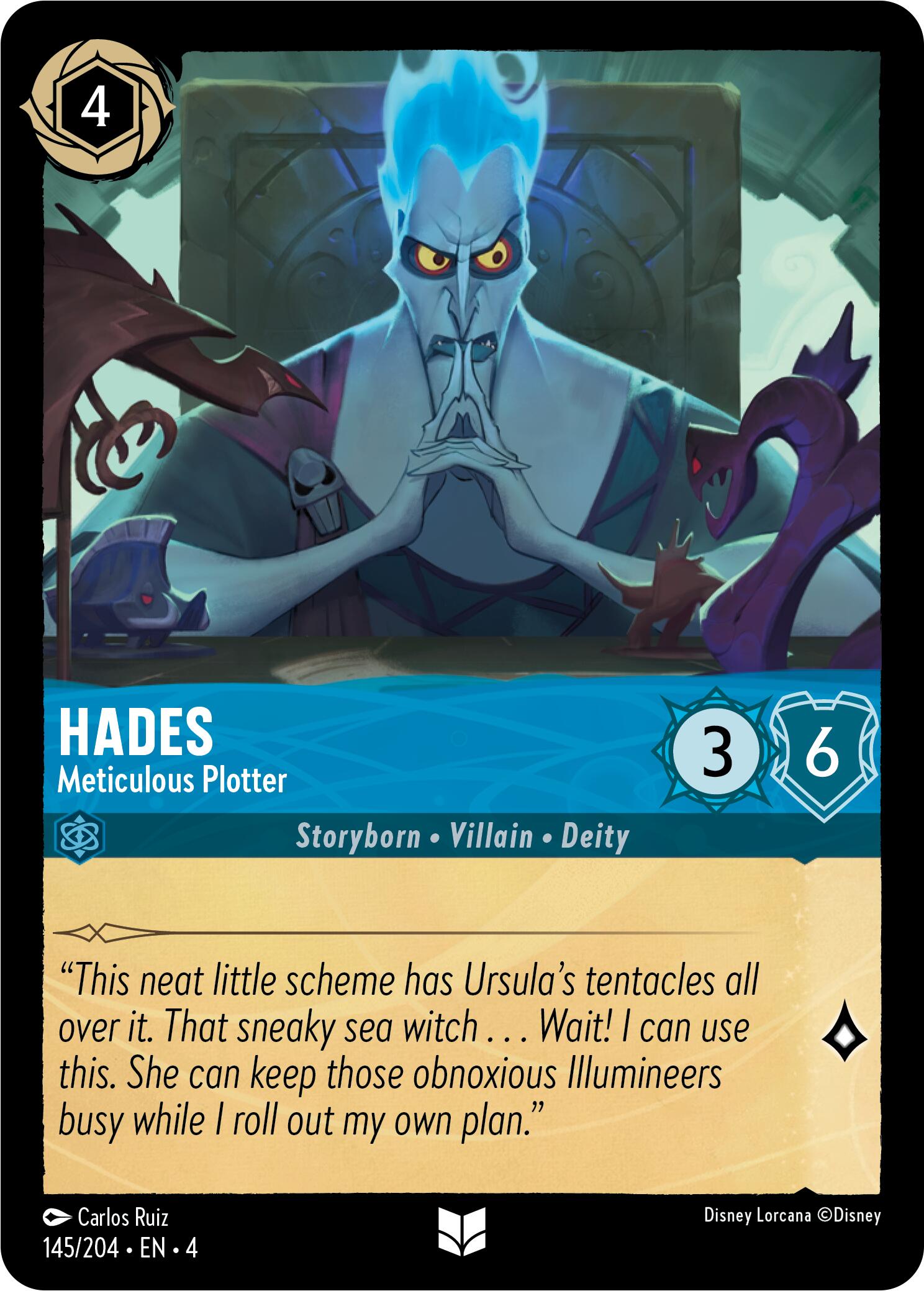 Hades - Meticulous Plotter (145/204) [Ursula's Return] | Total Play