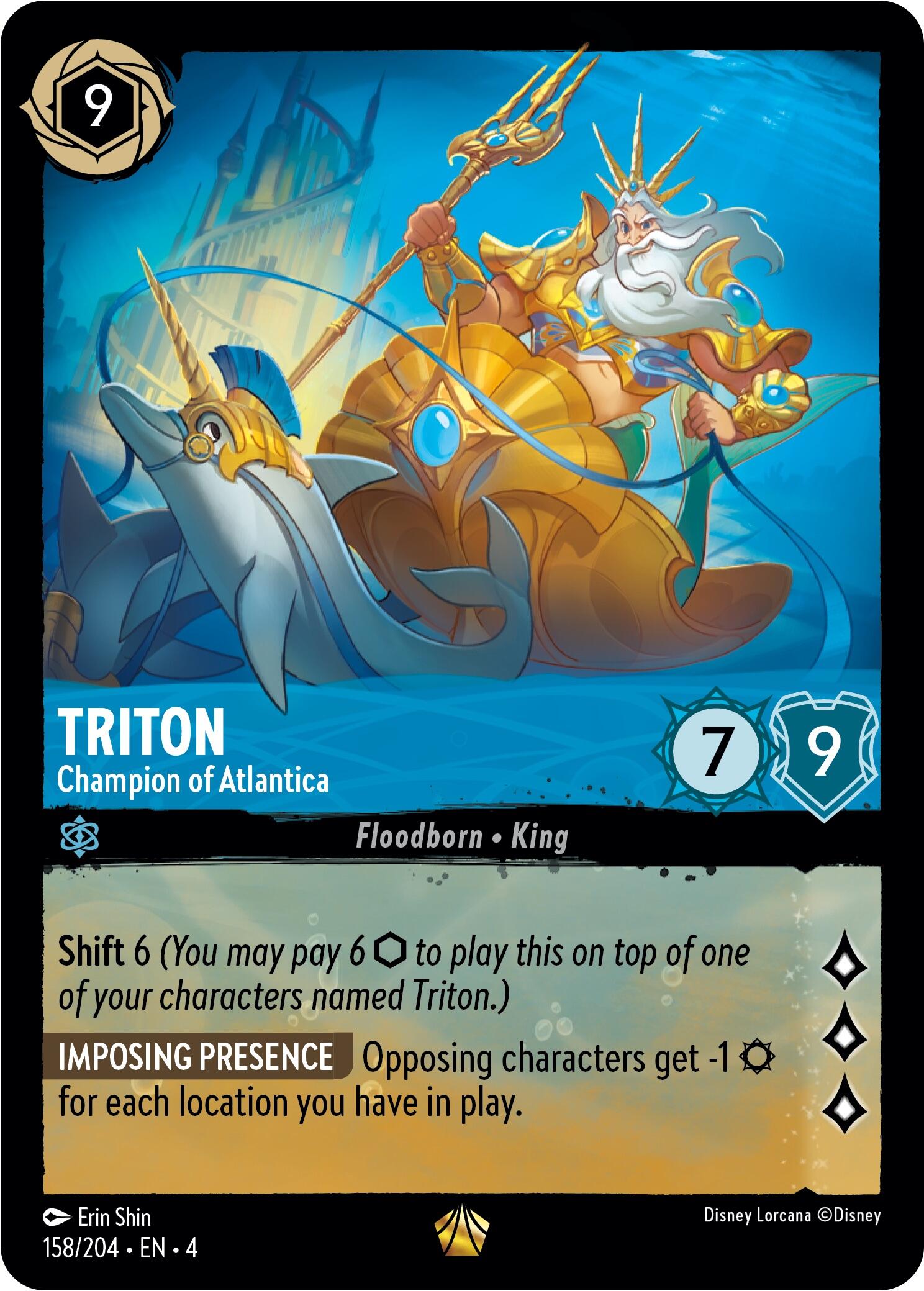 Triton - Champion of Atlantica (158/204) [Ursula's Return] | Total Play