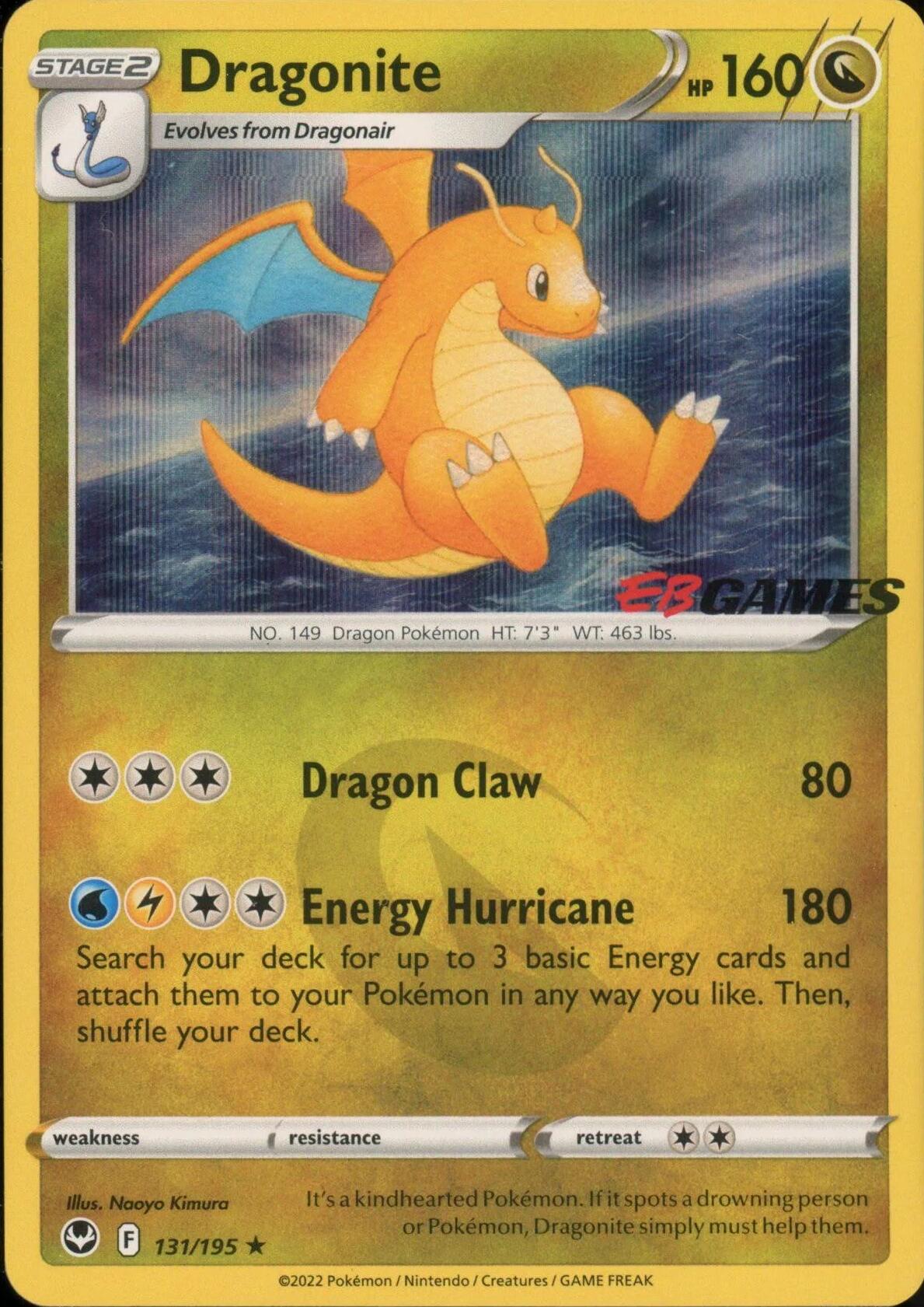 Dragonite (131/195) (EB Games Exclusive) [Miscellaneous Cards] | Total Play