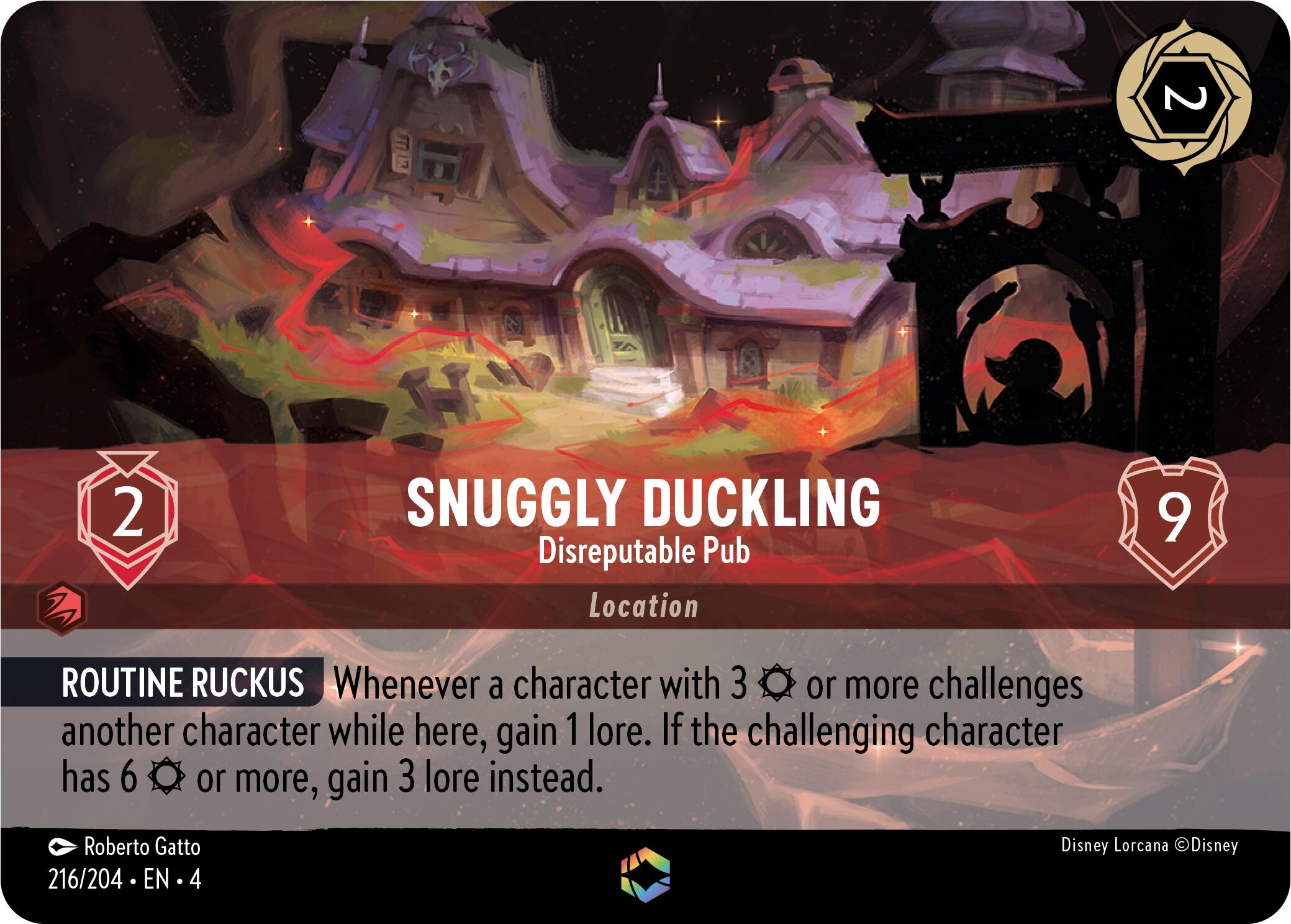 Snuggly Duckling - Disreputable Pub (Enchanted) (216/204) [Ursula's Return] | Total Play