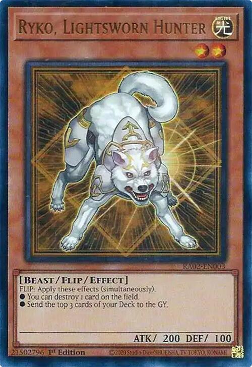 Ryko, Lightsworn Hunter (UR) [RA02-EN003] Ultra Rare | Total Play