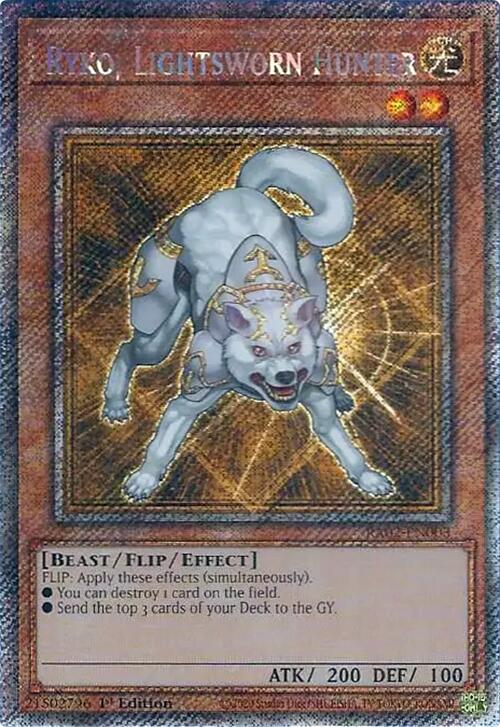 Ryko, Lightsworn Hunter (Platinum Secret Rare) [RA02-EN003] Platinum Secret Rare | Total Play
