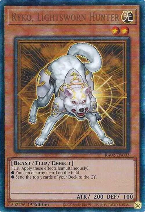 Ryko, Lightsworn Hunter (PUR) [RA02-EN003] Prismatic Ultimate Rare | Total Play