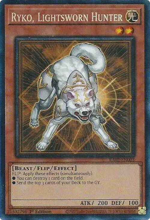 Ryko, Lightsworn Hunter (PCR) [RA02-EN003] Prismatic Collector's Rare | Total Play