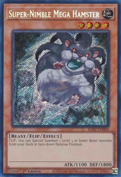 Super-Nimble Mega Hamster (Secret Rare) [RA02-EN004] Secret Rare | Total Play