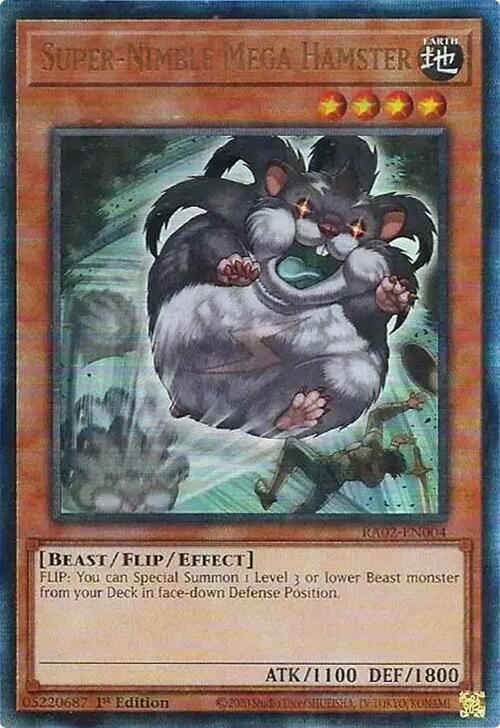 Super-Nimble Mega Hamster (PUR) [RA02-EN004] Prismatic Ultimate Rare | Total Play