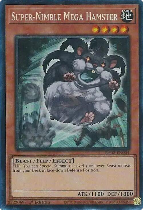 Super-Nimble Mega Hamster (PCR) [RA02-EN004] Prismatic Collector's Rare | Total Play
