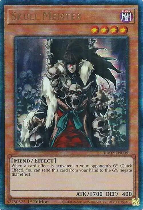 Skull Meister (PUR) [RA02-EN005] Prismatic Ultimate Rare | Total Play