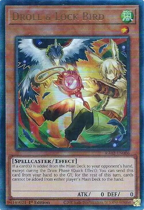 Droll & Lock Bird (Alternate Art) (PUR) [RA02-EN006] Prismatic Ultimate Rare | Total Play