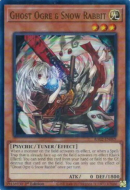 Ghost Ogre & Snow Rabbit (Alternate Art) (UR) [RA02-EN009] Ultra Rare | Total Play