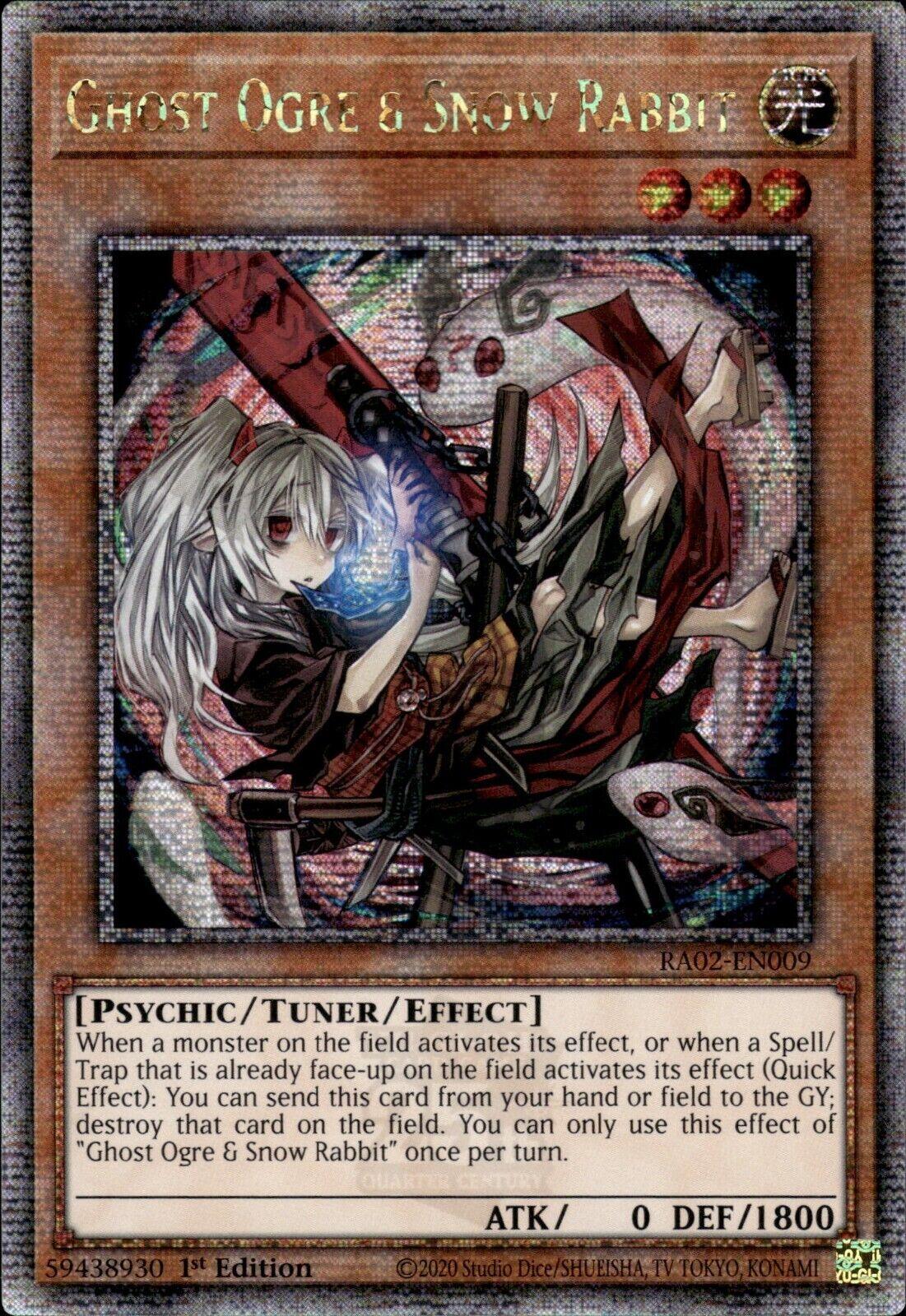 Ghost Ogre & Snow Rabbit (Alternate Art) (Quarter Century Secret Rare) [RA02-EN009] Quarter Century Secret Rare | Total Play
