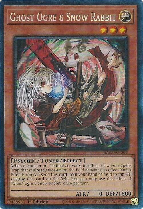 Ghost Ogre & Snow Rabbit (Alternate Art) (PCR) [RA02-EN009] Prismatic Collector's Rare | Total Play