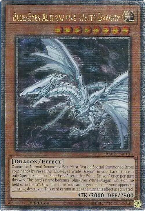 Blue-Eyes Alternative White Dragon (Quarter Century Secret Rare) [RA02-EN010] Quarter Century Secret Rare | Total Play