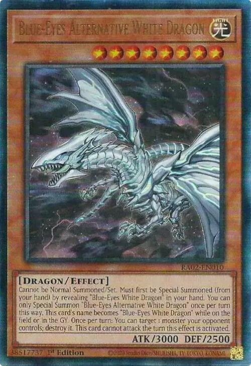 Blue-Eyes Alternative White Dragon (PUR) [RA02-EN010] Prismatic Ultimate Rare | Total Play