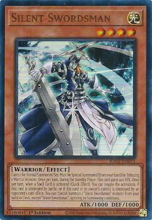 Silent Swordsman (UR) [RA02-EN011] Ultra Rare | Total Play
