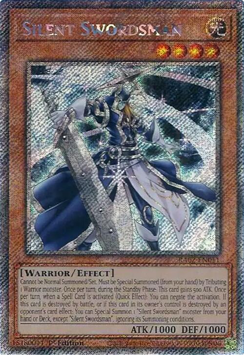 Silent Swordsman (Platinum Secret Rare) [RA02-EN011] Platinum Secret Rare | Total Play