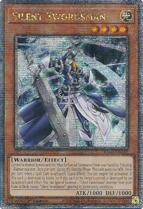 Silent Swordsman (Quarter Century Secret Rare) [RA02-EN011] Quarter Century Secret Rare | Total Play