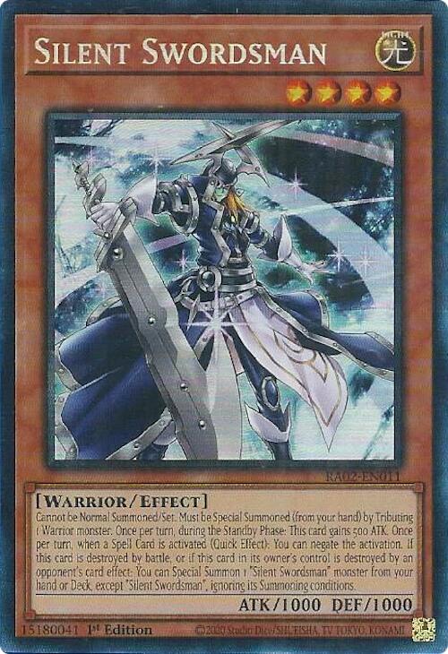 Silent Swordsman (PCR) [RA02-EN011] Prismatic Collector's Rare | Total Play