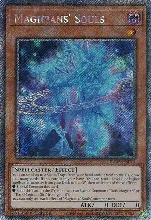 Magicians' Souls (Platinum Secret Rare) [RA02-EN014] Platinum Secret Rare | Total Play