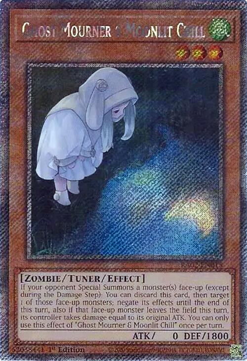Ghost Mourner & Moonlit Chill (Alternate Art) (Platinum Secret Rare) [RA02-EN015] Platinum Secret Rare | Total Play