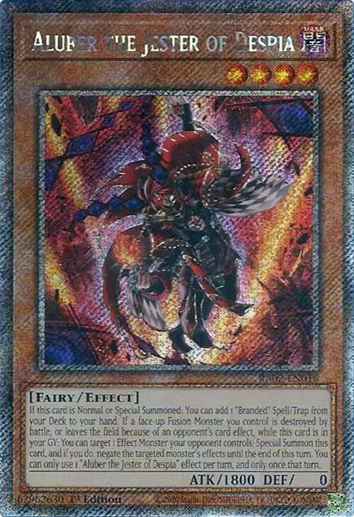 Aluber the Jester of Despia (Platinum Secret Rare) [RA02-EN016] Platinum Secret Rare | Total Play