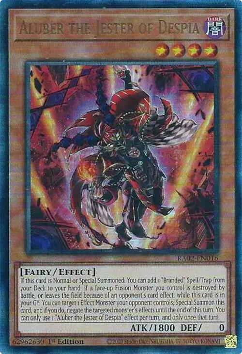 Aluber the Jester of Despia (PUR) [RA02-EN016] Prismatic Ultimate Rare | Total Play