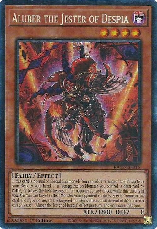 Aluber the Jester of Despia (PCR) [RA02-EN016] Prismatic Collector's Rare | Total Play