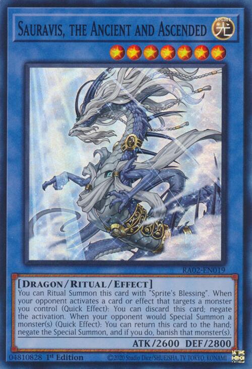 Sauravis, the Ancient and Ascended [RA02-EN019] Super Rare | Total Play