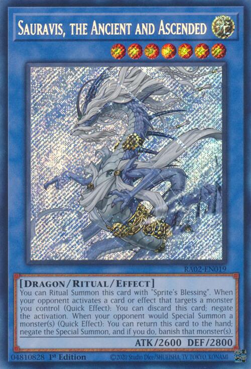 Sauravis, the Ancient and Ascended (Secret Rare) [RA02-EN019] Secret Rare | Total Play