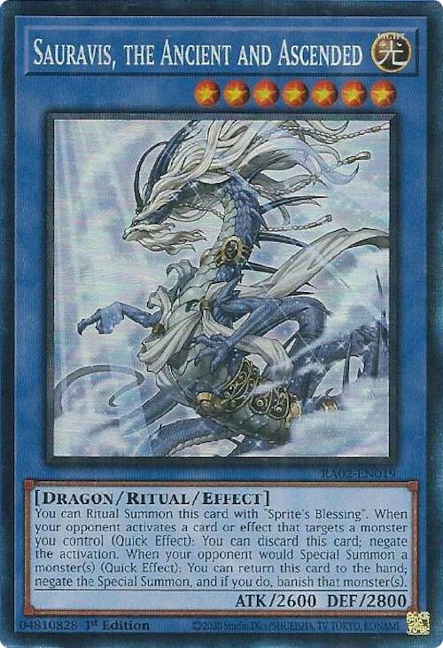 Sauravis, the Ancient and Ascended (PCR) [RA02-EN019] Prismatic Collector's Rare | Total Play
