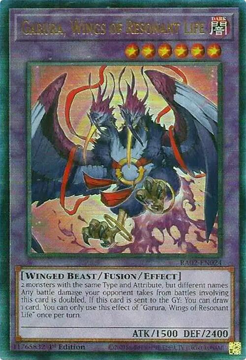 Garura, Wings of Resonant Life (PUR) [RA02-EN024] Prismatic Ultimate Rare | Total Play