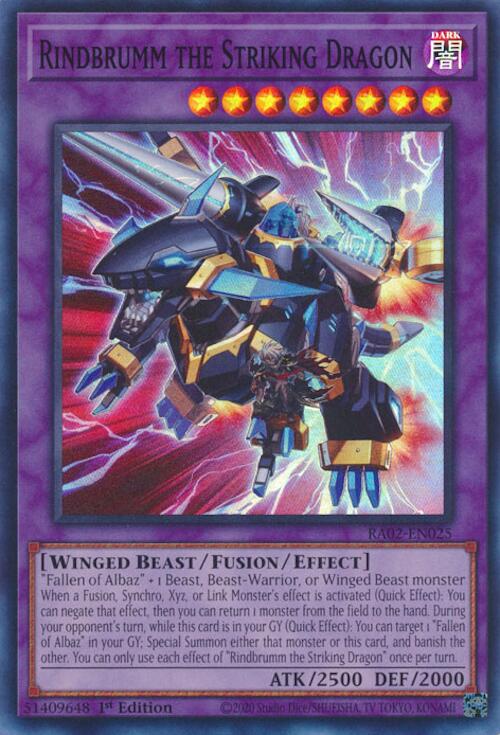 Rindbrumm the Striking Dragon [RA02-EN025] Super Rare | Total Play