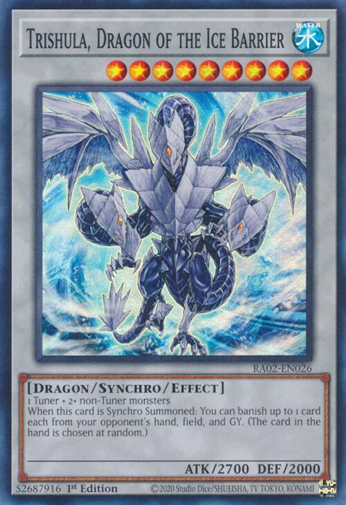 Trishula, Dragon of the Ice Barrier [RA02-EN026] Super Rare | Total Play