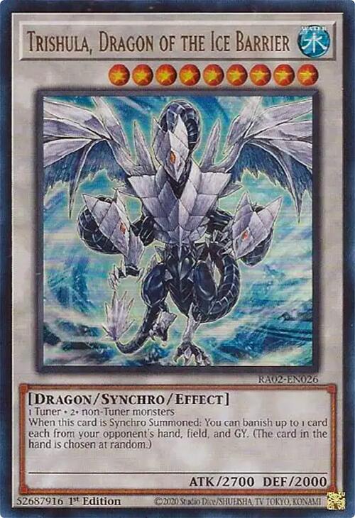 Trishula, Dragon of the Ice Barrier (UR) [RA02-EN026] Ultra Rare | Total Play