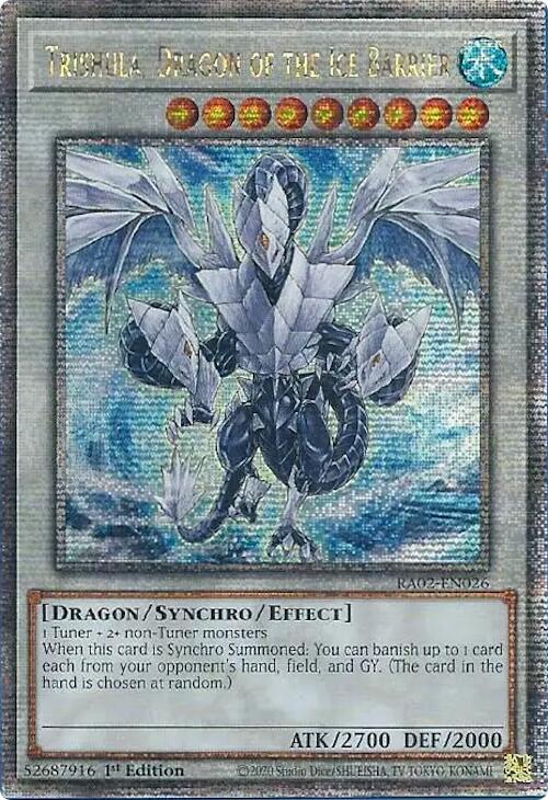 Trishula, Dragon of the Ice Barrier (Quarter Century Secret Rare) [RA02-EN026] Quarter Century Secret Rare | Total Play