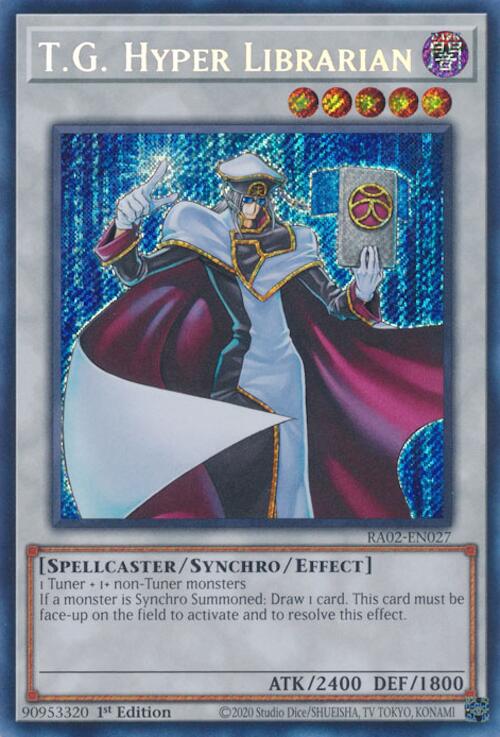 T.G. Hyper Librarian (Secret Rare) [RA02-EN027] Secret Rare | Total Play