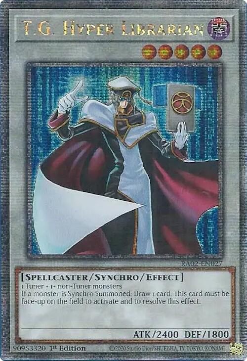 T.G. Hyper Librarian (Quarter Century Secret Rare) [RA02-EN027] Quarter Century Secret Rare | Total Play