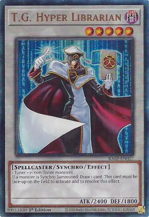 T.G. Hyper Librarian (PUR) [RA02-EN027] Prismatic Ultimate Rare | Total Play