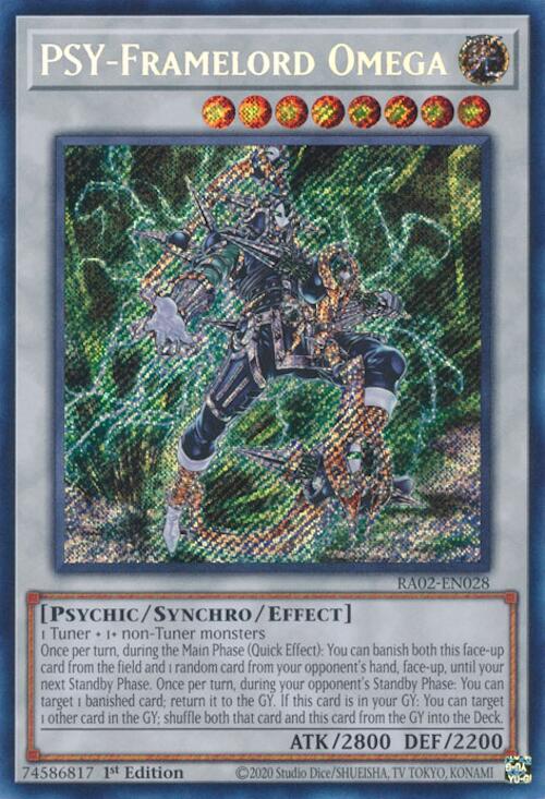 PSY-Framelord Omega (Secret Rare) [RA02-EN028] Secret Rare | Total Play