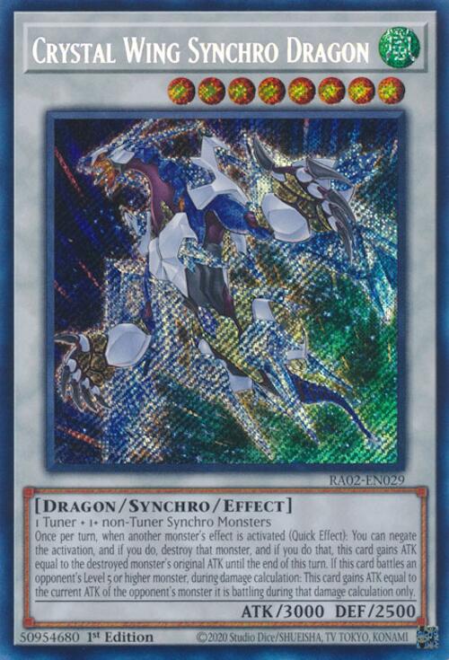 Crystal Wing Synchro Dragon (Secret Rare) [RA02-EN029] Secret Rare | Total Play