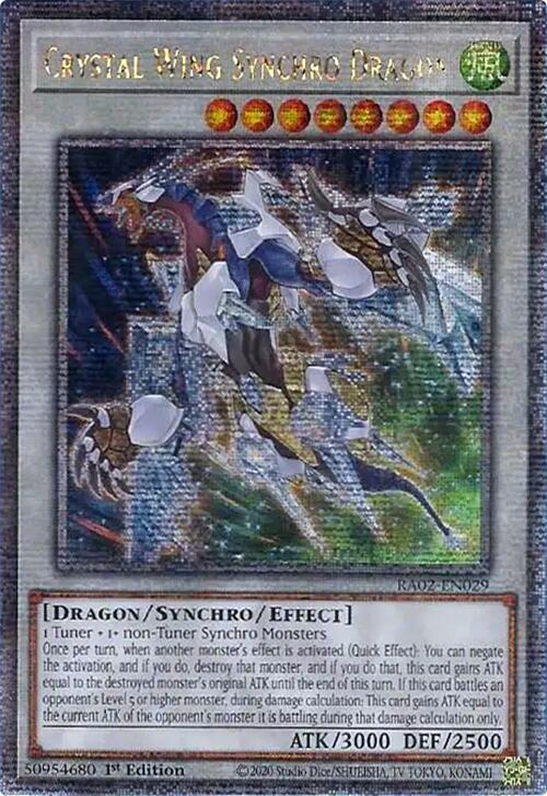Crystal Wing Synchro Dragon (Platinum Secret Rare) [RA02-EN029] Platinum Secret Rare | Total Play