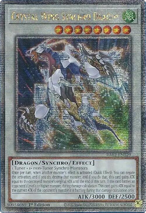 Crystal Wing Synchro Dragon (Quarter Century Secret Rare) [RA02-EN029] Quarter Century Secret Rare | Total Play