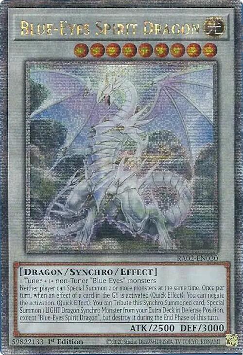 Blue-Eyes Spirit Dragon (Quarter Century Secret Rare) [RA02-EN030] Quarter Century Secret Rare | Total Play