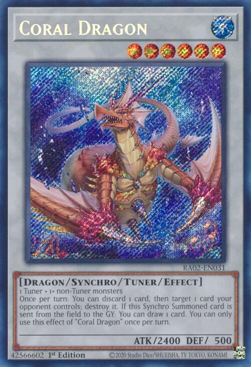 Coral Dragon (Secret Rare) [RA02-EN031] Secret Rare | Total Play