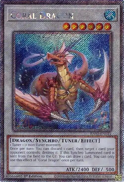 Coral Dragon (Platinum Secret Rare) [RA02-EN031] Platinum Secret Rare | Total Play