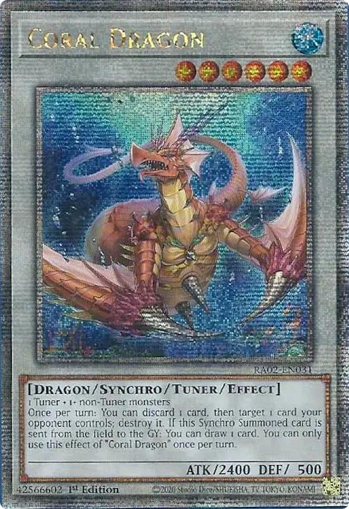 Coral Dragon (Quarter Century Secret Rare) [RA02-EN031] Quarter Century Secret Rare | Total Play