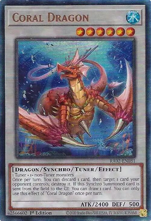 Coral Dragon (PUR) [RA02-EN031] Prismatic Ultimate Rare | Total Play