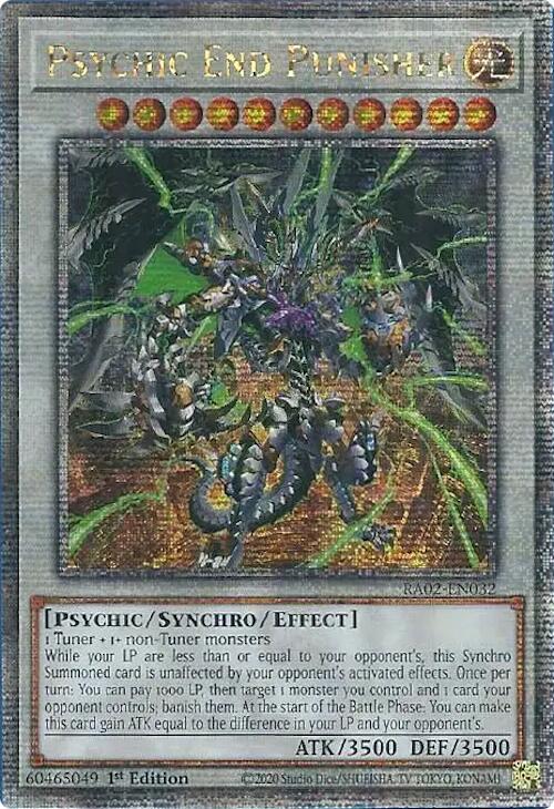 Psychic End Punisher (Quarter Century Secret Rare) [RA02-EN032] Quarter Century Secret Rare | Total Play