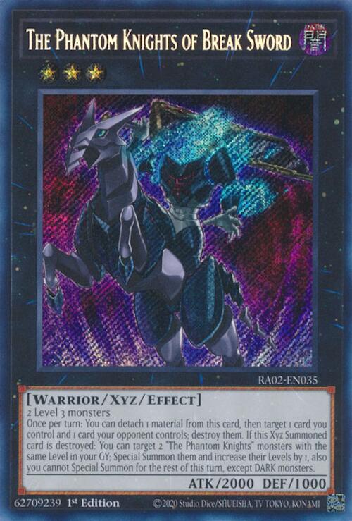 The Phantom Knights of Break Sword (Secret Rare) [RA02-EN035] Secret Rare | Total Play