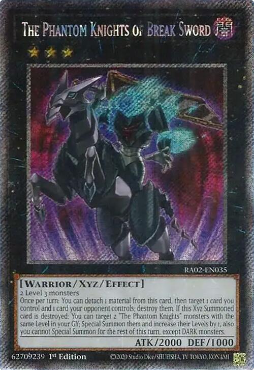 The Phantom Knights of Break Sword (Platinum Secret Rare) [RA02-EN035] Platinum Secret Rare | Total Play